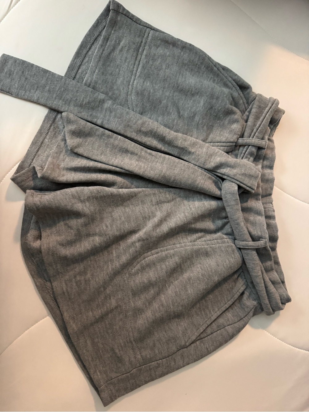 Chaser Gray Tie-Waist Lounge Skort